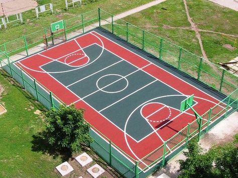 Orphanage Ideas, Basketball Park, Indoor Soccer Field, Outdoor Sports Court, Sports Facility Architecture, Basketball Court Layout, Learn Autocad, Backyard Basketball, Basketball Court Flooring