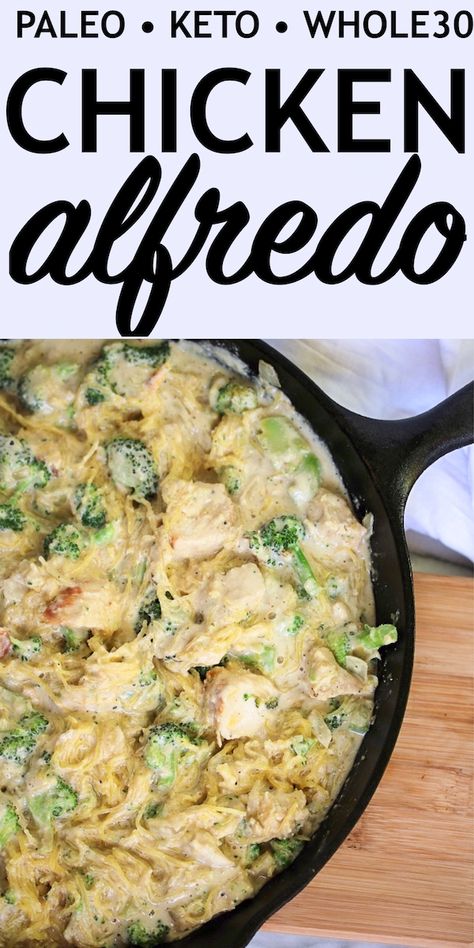 Paleo Chicken Alfredo, W30 Recipes, Keto Whole 30, Keto Alfredo, Pastured Poultry, Keto Chili, Whole30 Chicken, Clean Chicken, Whole30 Keto