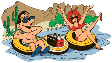 float the river Float Tattoo, Salt River Tubing, River Drawing, River Ideas, River Tubing, River Float, Frat Coolers, Tubing River, Float Trip