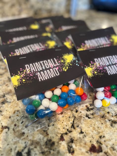 Paintball Party Decorations, Paintball Aesthetic, Paintball Party Favors, Breaking Bad Party, Paintball Birthday Party, Paintball Birthday, Paintball Party, Gel Blaster, 15 Birthday