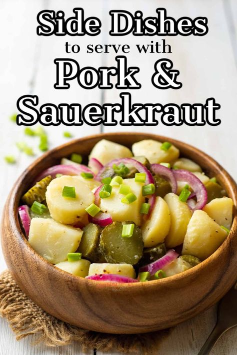 New Year’s Day Pork And Sauerkraut, Pork With Sauerkraut, What Goes With Sauerkraut, What To Serve With Sauerkraut, Crockpot Pork And Sauerkraut, New Year's Meal, Pork Sauerkraut, Sides For Pork Chops, Pork Side Dishes