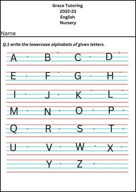 Phonics Practice Worksheet English Exam Papers, English Alphabet Writing, Tracing For Kids, Writing Practice Preschool, Tracing Alphabet Letters, Handwriting Worksheets For Kids, Toddlers Activities, Kids Handwriting Practice, Kindergarten Math Worksheets Free