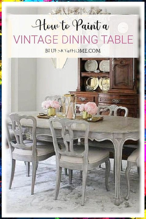 BELLEZE Stackable Metal Dining Room Chairs, Indoor Outdoor Weather Resistant Industrial Dining Room Table Diy, Repurposed Dining Table, Chalk Paint Dining Table, Painted Chairs Dining Room, Painted Dining Room Table, Pedestal Dining Room Table, Vintage Dining Room Table, Dining Room Table Makeover, Dinning Room Sets