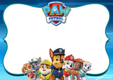 Paw Patrol Birthday Card, Paw Patrol Party Invitations, Paw Patrol Invitation, Paw Patrol Birthday Decorations, Paw Patrol Decorations, Paw Patrol Birthday Invitations, Paw Patrol Girl, Free Printable Birthday Invitations, Paw Patrol Birthday Party