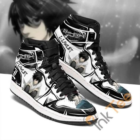 Teru Mikami, Anime Designs, L Lawliet, Light Yagami, Anime Shoes, Fresh Shoes, Shoes Sport, Jordan Sneakers, High Sneakers