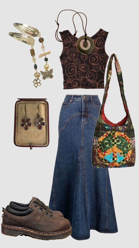 #myfirstshuffle Vintage Outfits For Women, Fashionable Nails, Downtown Outfits, Earthy Outfits, Nails Fashion, Outfits For Women, Swaggy Outfits, Mode Inspo, Look Vintage