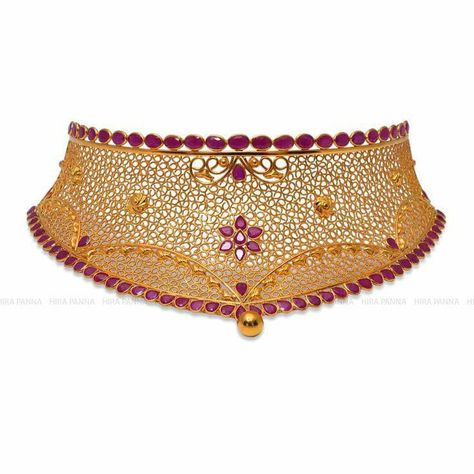 30grams Gold Choker Designs, Chokar Design Jewelry In Gold 20 Gram, Chokar Design Jewelry In Gold, Ruby Choker, Indian Choker Necklace, Bridal Necklace Designs, Antique Necklaces Design, Choker Necklace Designs, Fancy Jewelry Necklace