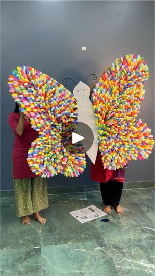 259K views · 2.4K reactions | Butterfly diy Big #reels #facebook #butterfly #papercraft | Deep's CRAFT | Kiri T · Show Me The Way April Crafts, Butterfly Project, 50k Views, Big Butterfly, Show Me The Way, Butterfly Crafts, Show Me, Art Paper, The Way