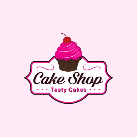 Download Premium Sweet cake bakery shop logo and discover more Professional Graphic Resources on Freepik. #feepik #vector #birthday #birthdaycake #cake #cakevector #cakeshop #cakelogo #sweetshop Bakery Shop Logo Design, Cake Logo Design Graphics, Cake Shop Logo Design, Cake Graphic Design, Bakery Logo Design Ideas, Sweet Shop Logo, Logo Cake Shop, Cake Bakery Shop, Cake Shop Logo