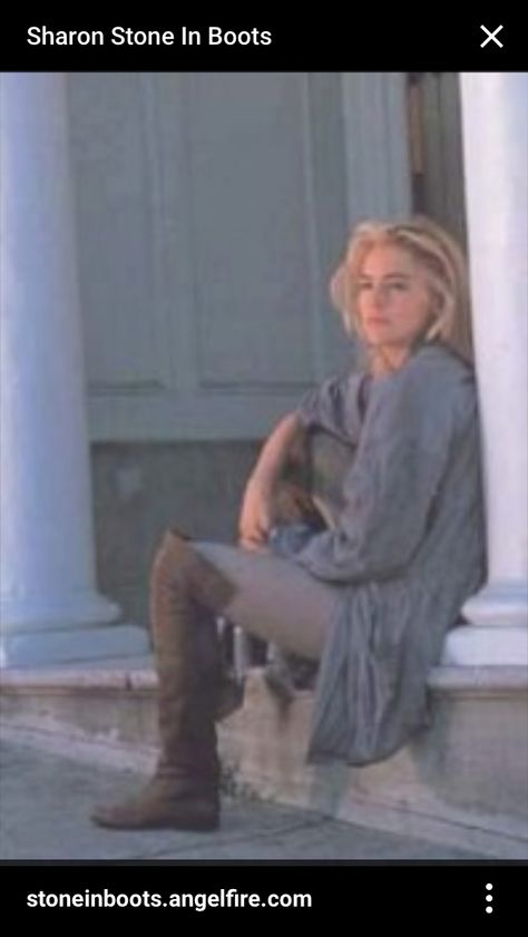 Sharon Stone in OTK boots in Basic Instinct Catherine Tramell, Richest Celebrities, Womens High Boots, Basic Instinct, Dirty Work, Sharon Stone, Film Inspiration, Movie Costumes, Great Women