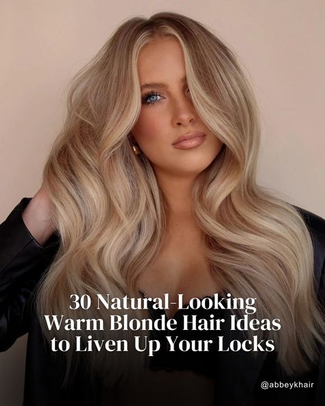 Modern hair coloring techniques let you go blonde without damage! But which shade to choose? Honey blonde, pale blonde, beige, and bronde hues are timeless classics. Want to go bolder? Try creamy peach blonde or strawberry vanilla for a warm, fresh look. Check out these juicy pics for inspiration and find your perfect shade! 🌟✨ #blonde #blondehair #blondegirl #blondebeauty #blondebalayage #blondehighlights Heritage Blonde, Honey Beige Hair, Warm Beige Blonde Hair, Warm Light Blonde Hair, Strawberry Beige Blonde Hair, Warm Strawberry Blonde Hair, Teddy Bear Blonde Hair, Teddy Blonde Hair, Creamy Vanilla Blonde Hair