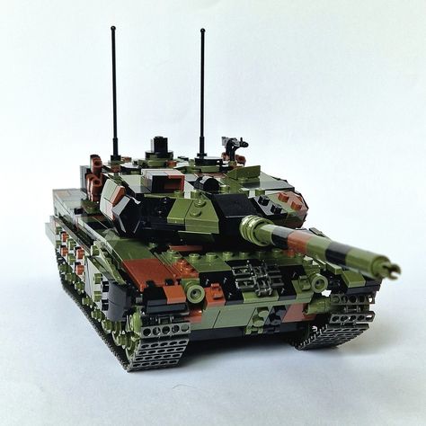 Leopard 2A6 | Leopard 2 tank from BrickArmy. Mix of Lego bri… | Flickr Leopard 2 Tank, Lego Tank, Lego Tanks, Lego Plane, Lego Board, Lego Army, Lego Boards, Lego Military, Tactical Gear Loadout