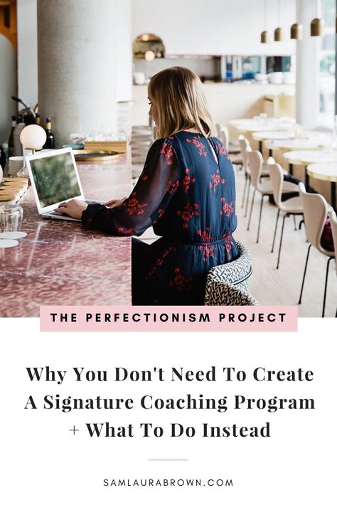 Why You Don't Need To Create A Signature Coaching Program Wellness Coaching Business, Career Motivation, Job Advice, Wellness Coaching, Blog Planning, Health Coach Business, Career Inspiration, Create A Signature, Creative Careers