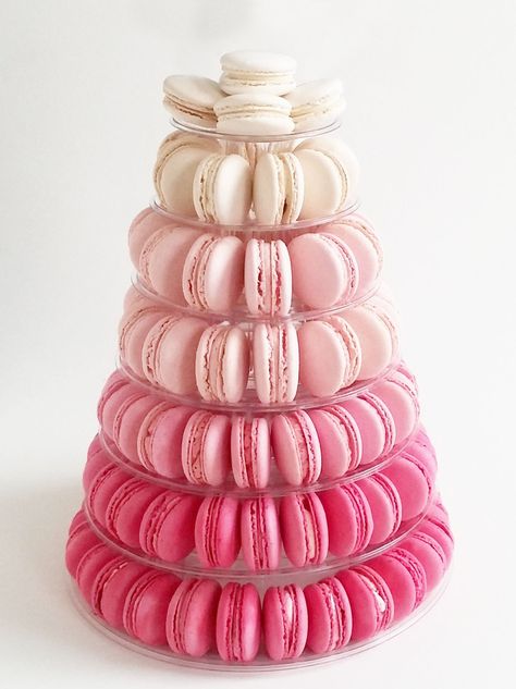 Macaroon Tower, High Tea Wedding, Pink Macarons, Pink Macaroons, Macaroon Cake, Sweet Sixteen Birthday Party Ideas, Macaron Tower, Cake Tower, Pink Desserts