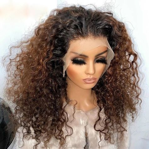 24445.0XAF 52% OFF|Soft 26” Long Ombre Blonde Brown Curly 180Density Lace Front Wig For Black Women Babyhair Heat Resistant Preplucked Glueless| |   - AliExpress Glueless Wigs Black Women, Wigs Black Women, Wig For Black Women, Ombre Blonde, Glueless Wigs, Curly Lace Front Wigs, 100 Human Hair Wigs, Synthetic Lace Wigs, Human Wigs