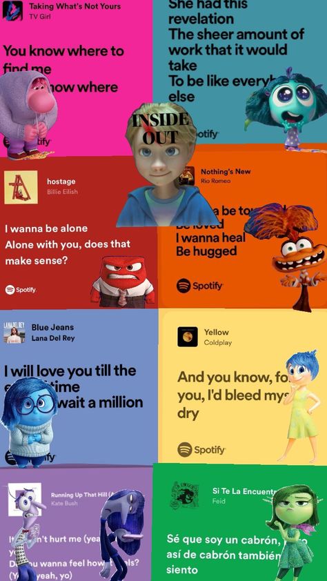 Inside Out Games, Disney Genderbend, Things To Do Inside, Joy Inside Out, Inside Out Emotions, About Me Template, Inside Out Characters, Friendship Songs, Disney Inside Out