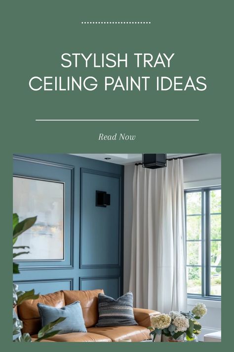 Transform your room with stunning tray ceiling paint ideas that enhance depth and ambiance. Explore a variety of innovative designs to suit any home decor, from contemporary to classic. Whether you're looking for light pastels or bold shades, these painting ideas can elevate your living spaces with personality and imagination. Get expert DIY tips on how to execute these designs perfectly, and find out how to choose colors that complement your existing decor. Create a unique atmosphere in your home with these inspiring tray ceiling styles. Diy Tray Ceiling, Painted Tray Ceilings, Tray Ceiling Paint Ideas, Tray Ceiling Paint, Ceiling Paint Ideas, Ceiling Styles, Ceiling Paint, Ceiling Painting, Balcony Bar