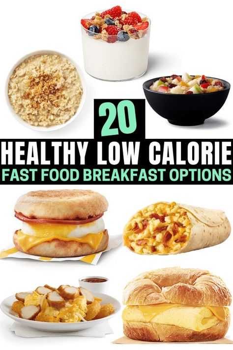 Healthy Breakfast Items, Low Calorie Fast Food, Healthy Fast Food Breakfast, Fast Food List, Healthy Fast Food Options, Healthy Summer Dinner Recipes, Fast Food Breakfast, Low Calorie Breakfast, Fast Food Places