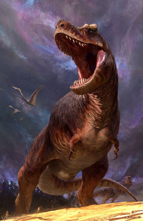 ArtStation - Beasts of the Mesozoic T. rex, RJ Palmer Rj Palmer, Thing To Paint, Prehistoric Wildlife, Dinosaur Wallpaper, Dinosaur Images, Dinosaur Drawing, Dinosaur Pictures, Dinosaur Illustration, Prehistoric World