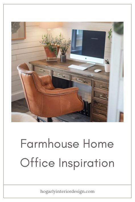 A beautifully designed farmhouse home office that combines rustic elements and modern functionality, showcasing tips for creating an inviting workspace. Vintage Modern Office Aesthetic, Modern Office Aesthetic, Farmhouse Home Office, Dining Room Colour Schemes, Collected Interiors, Reclaimed Wood Desk, Stylish Tips, Office Aesthetic, Bedroom Colour Palette