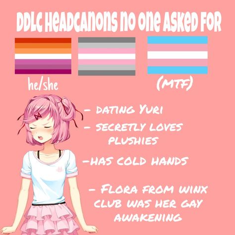 Demi Girl Flag, Sexuality Flags, Ddlc Natsuki, Demi Girl, Doki Doki, Literature Club, Winx Club, Cute Drawings, Literature