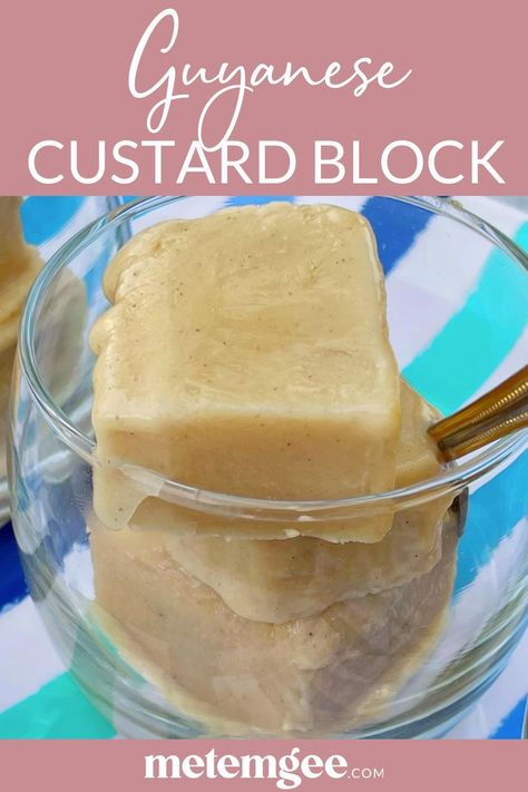 Guyanese Custard Recipe, Guyanese Baked Custard Recipe, Vanilla Custard Recipe, Pineapple Pastry, Guyanese Recipes, Easy Custard, Custard Ice Cream, Trini Food, Dairy Free Alternatives