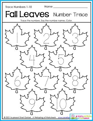 Fall autumn October Halloween worksheets A great seasonal trace numbers 1-10 page kids can work on them color. October Activities For Preschoolers, Tk Halloween Activities, Fall Math Preschool, Fall Worksheets Preschool, Fall Activity For Kindergarten, October Worksheets Kindergarten, October Pre K Worksheets, Preschool Fall Worksheets, Fall Worksheets For Preschool Free Printables Autumn