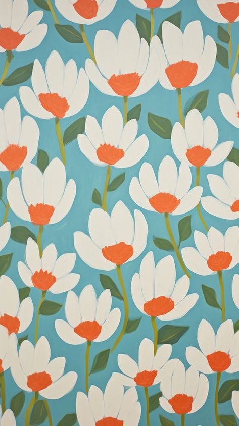 Easy Flower Pattern Drawing, Terracotta Painting, Colour Room, Funky Florals, Painting Backgrounds, Funky Flowers, Funky Patterns, Flower Pattern Drawing, Aqua Art