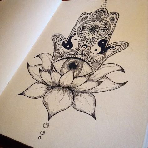 Simbols Tattoo, Lotusblume Tattoo, Hamsa Tattoo Design, Hamsa Hand Tattoo, Yang Tattoo, Polynesian Tattoos, Hamsa Tattoo, Geometric Tattoos, Inspiration Tattoos