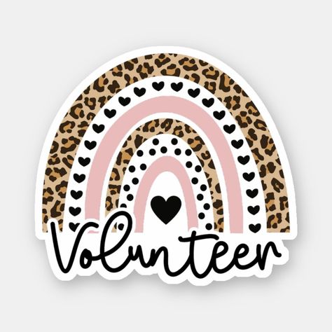 Volunteer Rainbow, Voluntary Work, Volunteer Appreciation Gift, Volunteering Psych Nurse, Graduation Stickers, Nurse Stickers, Volunteer Gifts, Nurse Appreciation Gifts, Work Friends, Pediatric Nursing, Nana Gifts, Rainbow Stickers