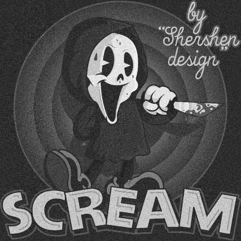 Scream Picture, Scream Art, Horror Cartoon, Ghostface Scream, Halloween Wallpaper Cute, Scary Wallpaper, Horror Movie Icons, Horror Artwork, Scream Movie