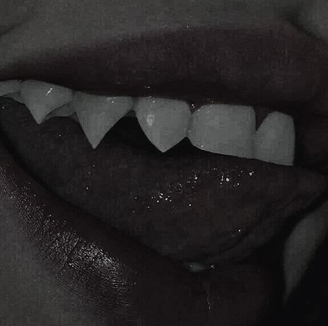 Vampire Fang Aesthetic, Mooncore Aesthetic, Taekook Au, Different Types Of Aesthetics, Teeth Aesthetic, Modern Vampires, Werewolf Aesthetic, Vampire Bites, Carpe Noctem