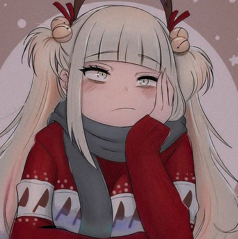 Christmas Toga Pfp, Himiko Toga Christmas, Mha Christmas Icons, Anime Christmas Icons Aesthetic, Christmas Pfp Aesthetic Anime, Anime Christmas Icon, Christmas Pfps Anime, Christmas Anime Pfp Aesthetic, Christmas Anime Icon