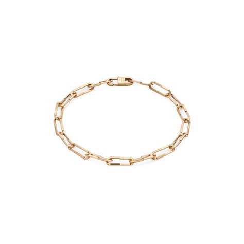 Gucci Link to Love 18ct Rose Gold Chain Bracelet YBA744562001 Set with baguette and trilliant-cut diamonds in rose or white gold on bands and hoop earrings, in faceted yellow gold, or a mix of white and rose gold on rings and hoop earrings, all the pieces from the Links to Love collection offer multiple styling possibilities. This bracelet is crafted from rose gold. Chain link width: 1.8mm This item will arrive beautifully packaged in a unique Gucci presentation box. Diamonds Direct, European Jewelry, Gold Chain Bracelet, Gucci Jewelry, Love Bracelet, Gold Link, Rose Gold Chain, Latest Jewellery, Gold Bracelet Chain