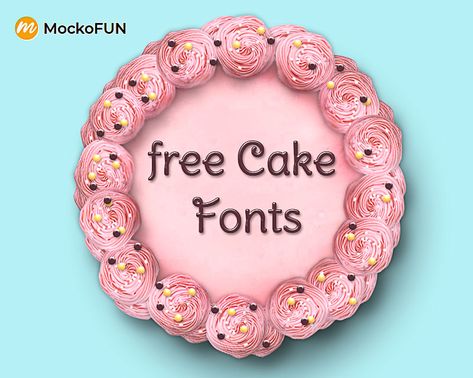 🍰 (FREE) Cake Fonts - MockoFUN Icing Lettering, Chocolate Font, Pastry Logo, Festival Cake, Cake 2023, Happy Birthday Font, Cake Lettering, Cake Writing, Cake Templates