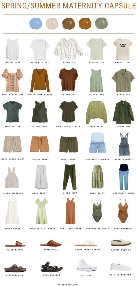 spring summer maternity capsule wardrobe — tinted green Maternity Capsule Wardrobe 2023, Summer Fashion Pregnant, Preggo Outfits Spring, Maternity Capsule Wardrobe Spring, Summer Pregnancy Outfits 2024, Outdoorsy Maternity Outfits, March Maternity Outfits, Spring And Summer Pregnancy Outfits, Pregnancy Outfits Spring 2024