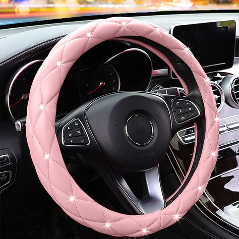 Barbie Jeep, Pink Steering Wheel Cover, Pink Car Seat, Car Wheel Cover, Pink Car Accessories, Girls Fit, Girly Car Accessories, Girly Car, Cute Car Accessories