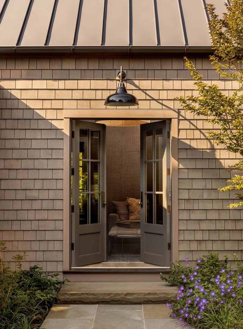 A timeless beach house designed as a forever home on Bainbridge Island 1930 Bungalow Renovation, Pnw Beach House, Beach Cabin Interior, Beach Cottage Style Exterior, Southern Beach House, River House Exterior, Coastal Cottage Exterior, Coastal Lake House, Low Country House