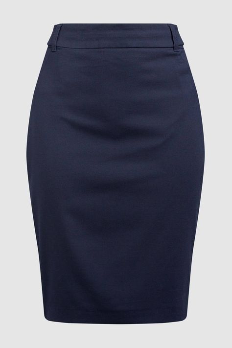 Skirt Work Outfit, Navy Dress Outfits, Maxi Dress Outfit Fall, Engagement Photo Outfits Fall, Navy Blue Pencil Skirt, Blue Pencil Skirt, Pencil Skirt Work, Corporate Dress, Pencil Skirt Outfits