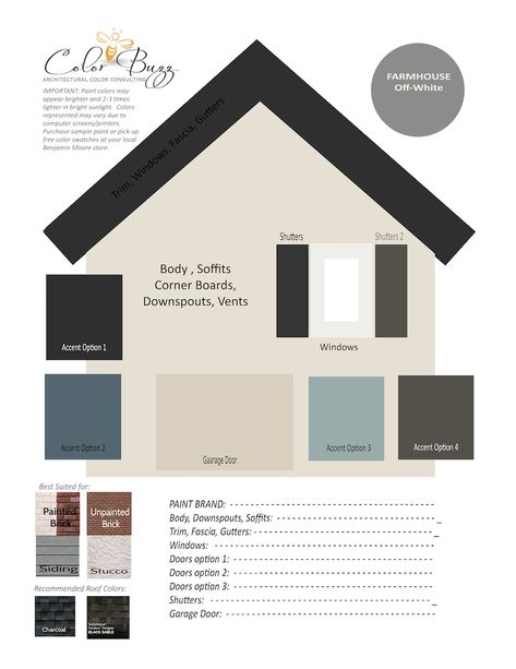 Cream Home Exterior Color Palette Sherwin-Williams Paint | Etsy Farmhouse Exterior Paint Colors, Sherwin Williams Color Palette, Exterior Color Palette, House Paint Color Combination, Exterior House Paint Color Combinations, Pintura Exterior, Exterior Paint Color, Exterior Color Schemes, Roof Colors