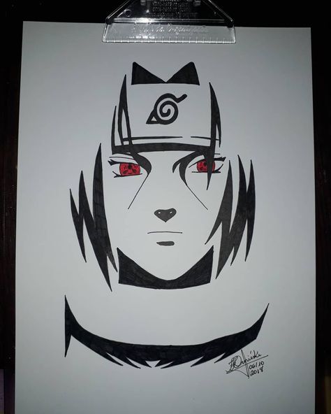 Uchiha Itachi #blackandwithe #Naruto #itachiuchiha #Uchiha #fãartebrasil #fãart Drawings With Meaning, Naruto Painting, Naruto Sketch Drawing, Naruto Tattoo, Itachi Uchiha Art, Naruto Sketch, Uchiha Itachi, Naruto Drawings, Kpop Drawings