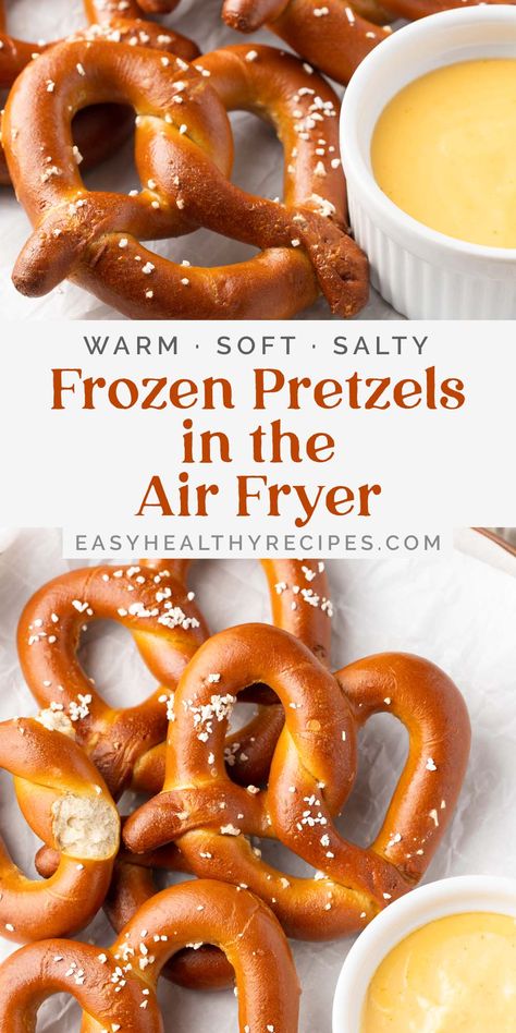 Air Fryer Pretzels, Frozen Pretzels, Easy Air Fryer Recipes, Air Fryer Recipes Snacks, Frozen Appetizers, Air Fried Food, Frozen Foods, Easy Party Food, Movie Theatre