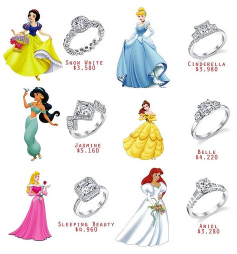 Disney wedding rings! Sleeping beauty is my favorite and had the best ring Disney Princess Wedding Rings, Disney Princess Rings, Disney Princess Engagement Rings, Princess Rings, Disney Wedding Rings, Princess Wedding Rings, Disney Engagement Rings, Disney Rings, Disney Princess Wedding