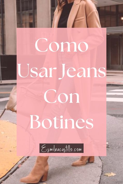 Por alguna razón, descubrir cómo usar botines con jeans puede ser realmente intimidante. Hazlo bien y se siente como un look de “chica cool”. Hazlo mal y te sentirás, bueno, un poco menos que genial. Las botas y los jeans son una combinación clásica para usar cuando el clima se torna frío. Si estás buscando nuevas tomas, echa un vistazo a estos lindos conjuntos de jeans y botas para inspirarte. Outfit Botines Nude, Outfits Con Botines Y Jeans, Outfit Botines Cafes, Botines Beige Outfit, Outfits Con Botas Y Jeans, Outfit Botines, Outfit Con Jeans, Camel Outfit, Outfit Botas