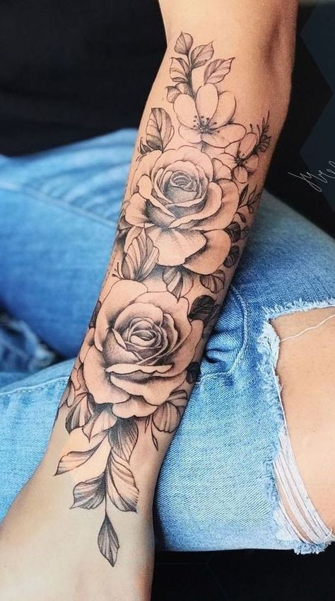 Rose Tattoo Sleeve, Female Tattoos, Marvel Tattoos, Cat Tattoos, Tiny Tattoo, Rose Tattoo Design, Best Sleeve Tattoos, Arm Tattoos For Women, Subtle Tattoos