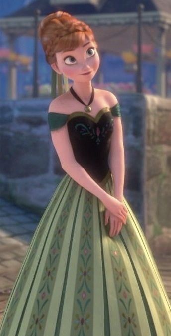 Anna Green Dress, Disney Princess Giselle, Princess Anna Costume, Anna Coronation Dress, Anna Dress Frozen, Anna Frozen Costume, Princess Anna Frozen, Anna Green, Frozen Images