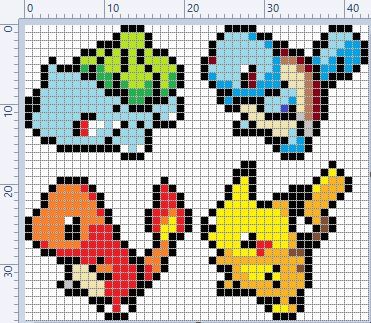 Pixel Art Easy Pokemon, Pixel Drawing Pokemon, Minecraft Pokemon Pixel Art, Crochet Pixel Pattern Pokemon, Evee Evolution Pixel Art, Cute Pokemon Pixel Art, Perler Pokemon Pattern, Small Pokemon Pixel Art, Pokemon Grid Art