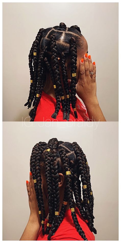 Chunky Short Box Braids, Short Big Braids Hairstyles, Jumbo Braids On Natural Hair, Short Large Box Braids, Jumbo Braids Natural Hair, Short Big Box Braids, Jumbo Short Box Braids, Big Short Braids, Short Big Braids