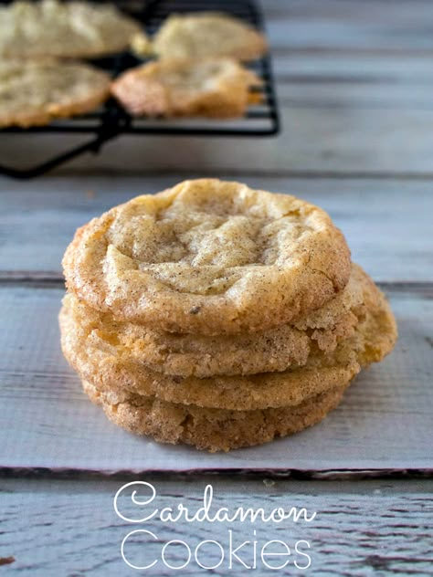 Recipes With Cardamom, Cardamon Cookies, Scandinavian Cookies, Cardamom Cookies Recipe, Cardamom Recipe, Cardamom Cookies, Delicious Cookies Homemade, Nordic Food, Homemade Cookie