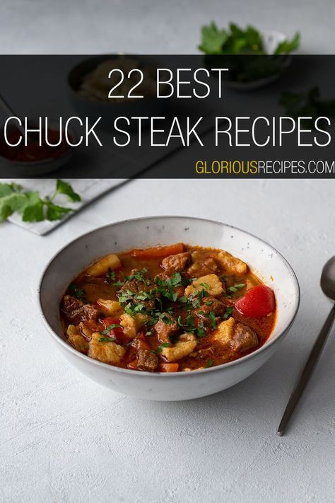 Chuck Steak Recipes Smoked Steaks, Chuck Tender Steak Recipes, Blade Steak Recipes, Beef Chuck Steak Recipes, Beef Chuck Recipes, Chuck Steak Recipes, Beef Chuck Steaks, Beef Rendang, Roast Steak